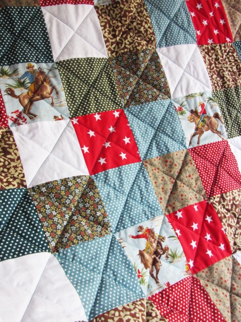 cowboy patchwork quilt
